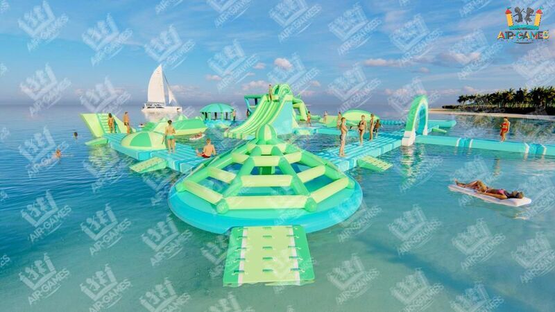 Аквапарк надувной 25х35 "Чунга-Чанга" Air-Games, фото 2
