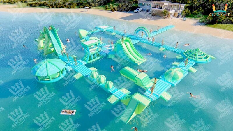 Аквапарк надувной 25х35 "Чунга-Чанга" Air-Games, фото 3