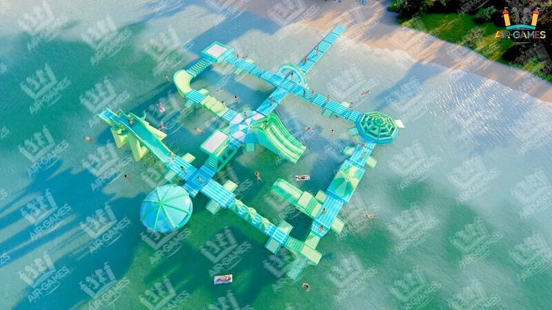 Аквапарк надувной 25х35 "Чунга-Чанга" Air-Games, фото 6