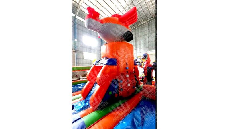 Надувной батут горка 13х8 "Самолетики" Air-Games, фото 26