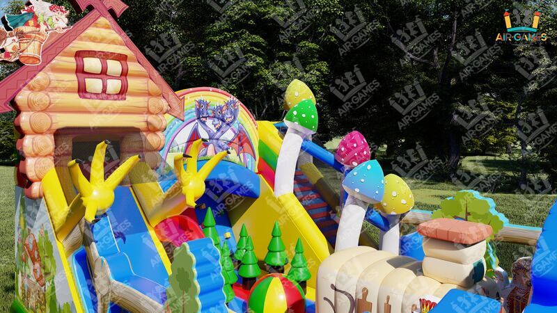 Надувной батут «Просто сказка» 8 на 6 в наличии на складе (Остаток 4 шт.) Успейте купить!, фото 8