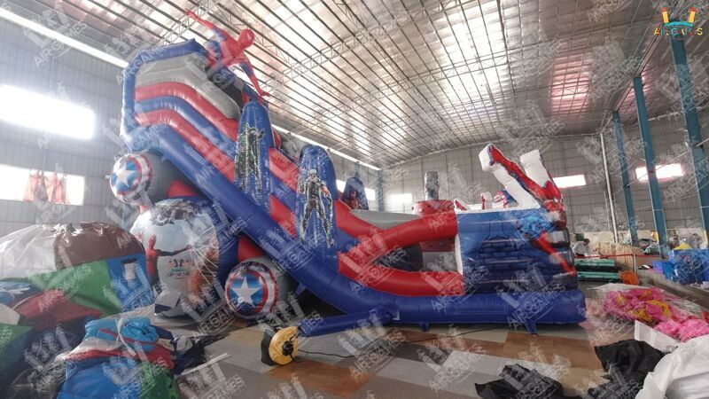 Надувной батут «Человек паук» 10 на 8, image 15