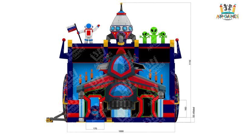 Надувной батут «Галактика» 18 на 10, image 17