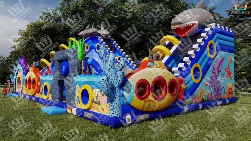 Надувной батут "Морское царство" 20 на 12, image 9