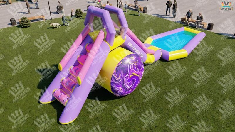 Надувная водная горка 13 на 3, image 2